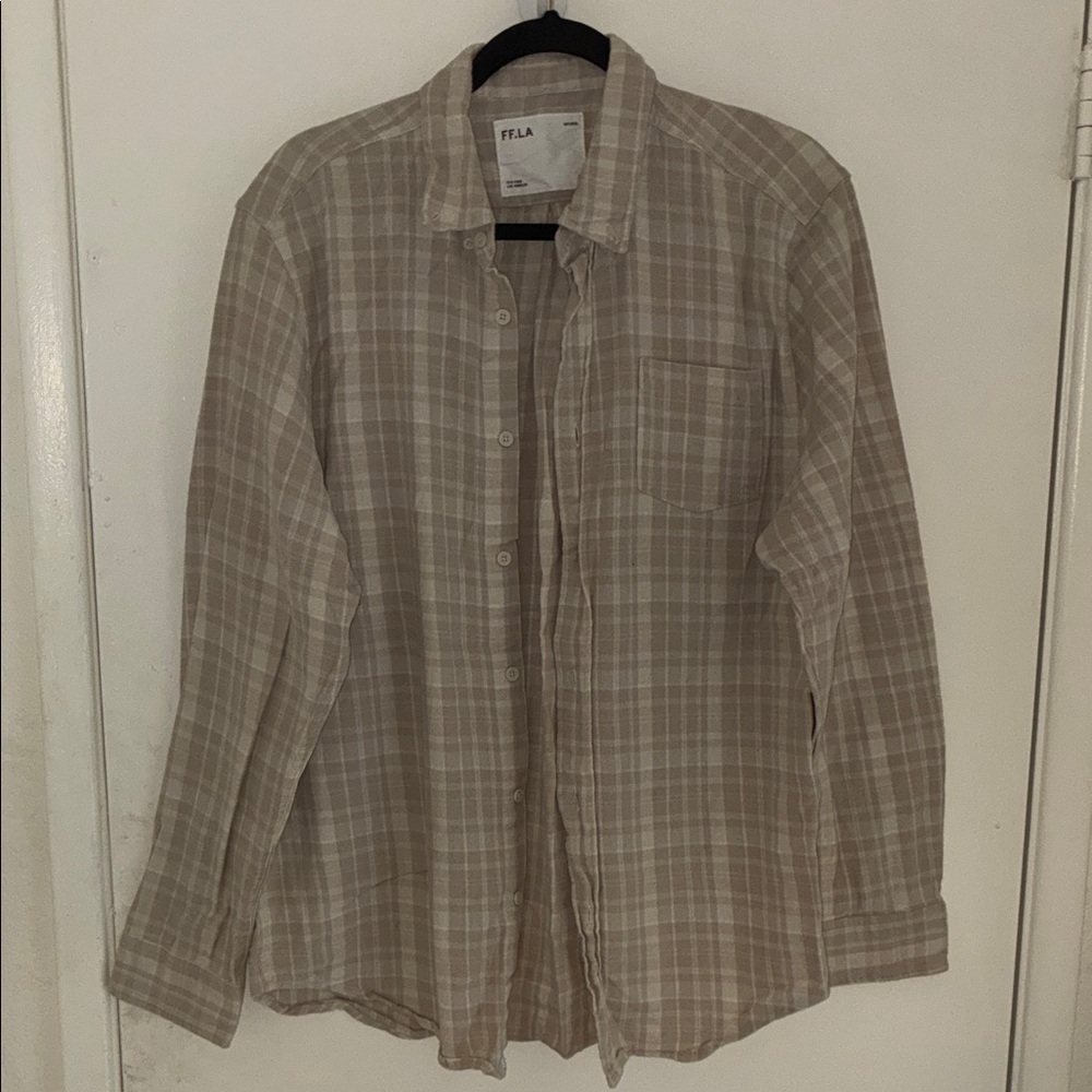 FF.LA  Plaid Button-Up Shirt